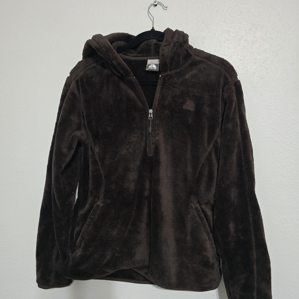 Nike ACG Dark Brown Teddy Jacket - Picture 1 of 6